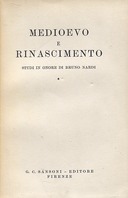 Medioevo e Rinascimento Studi in Onore di Bruno Nardi