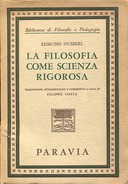 La Filosofia come Scienza Rigorosa