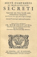 Breve Compendio di Maravigliosi Secreti, Auda Domenico