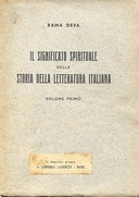 Il Significato Spirituale della Storia della Letteratura Italiana – Volume Primo