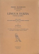 Primi Elementi di Lettura della Lingua Egizia – Caratteri Geroglifici