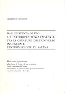 Dall’Esistenza di Dio all’Interdipendenza Esistente tra le Creature dell’Universo in Generale. L’Intromissione di Satana