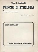 Principi di Etnologia • Morfologia delle Istituzioni Sociali