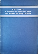 Proprietà e Partecipazione alla Gestione delle Aziende nel Pensiero dei Sommi Pontefici