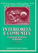 Interiorità e Comunità – Esperienze di Ricerca in Filosofia